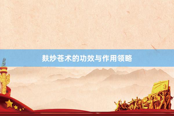 麸炒苍术的功效与作用领略